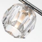 Quintiesse Regalia 3 Lamp Bathroom Mirror Light Chrome Crystal