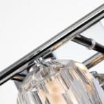 Quintiesse Regalia 3 Lamp Bathroom Mirror Light Chrome Crystal