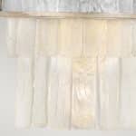 Quintiesse Reverie 2 Lamp Wall Light Stainless Steel Textured Glass