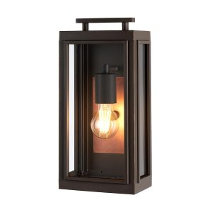 Quiniesse Sutcliffe small 1 light outdoor wall box lantern in oil rubbed bronze main image