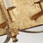 Quintiesse Thayer 2 Light Ironwork Wall Light Antique Gold