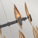 Quintiesse Willow 2 Tier 18 Light Large Chandelier Black / Gold