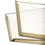 Quintiesse Calters LED Contemporary Island Pendant Champagne 5440lm