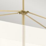 Quintiesse Calters LED Contemporary Island Pendant Champagne 5440lm