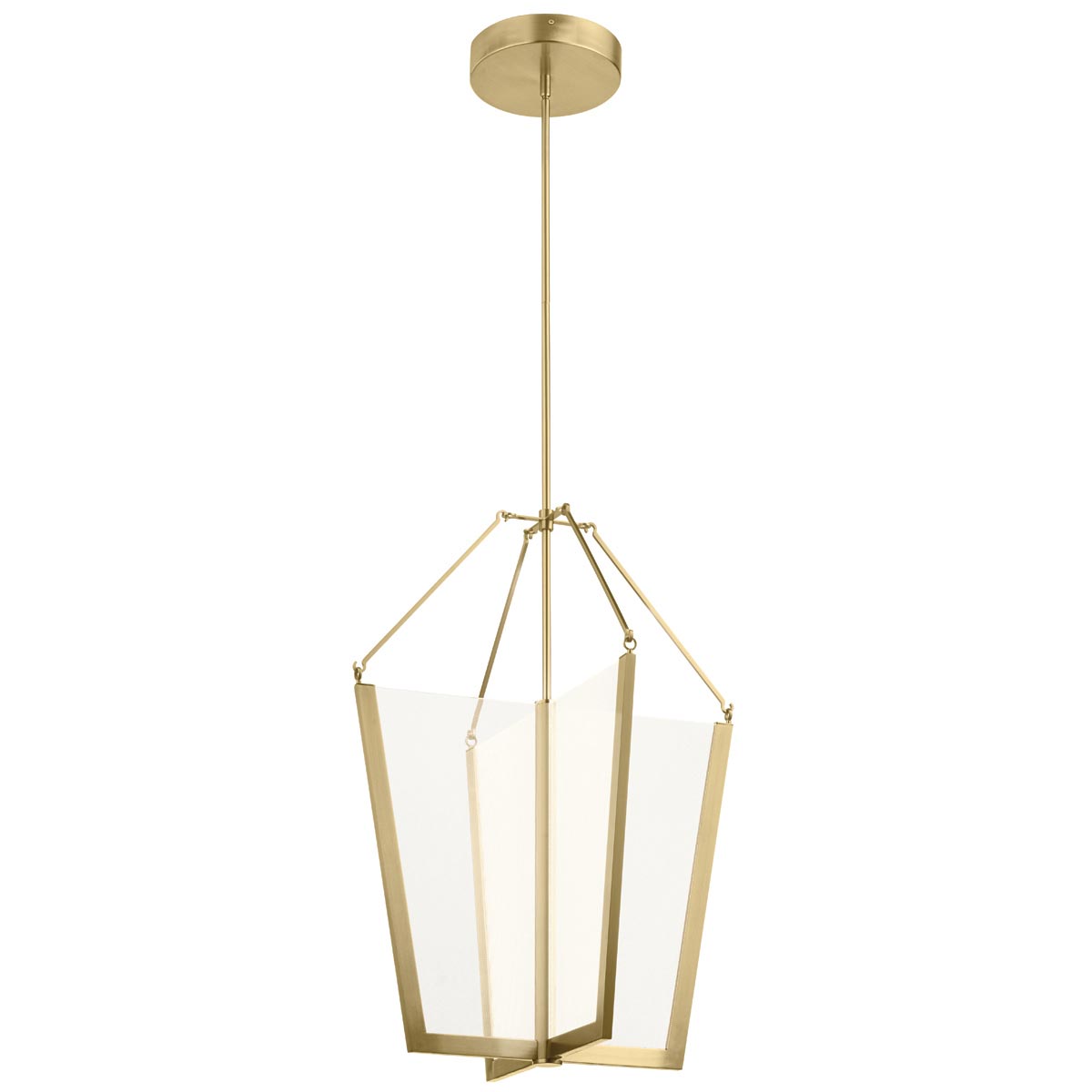 Quintiesse Calters LED Large Hall / Foyer Pendant Champagne 4460lm
