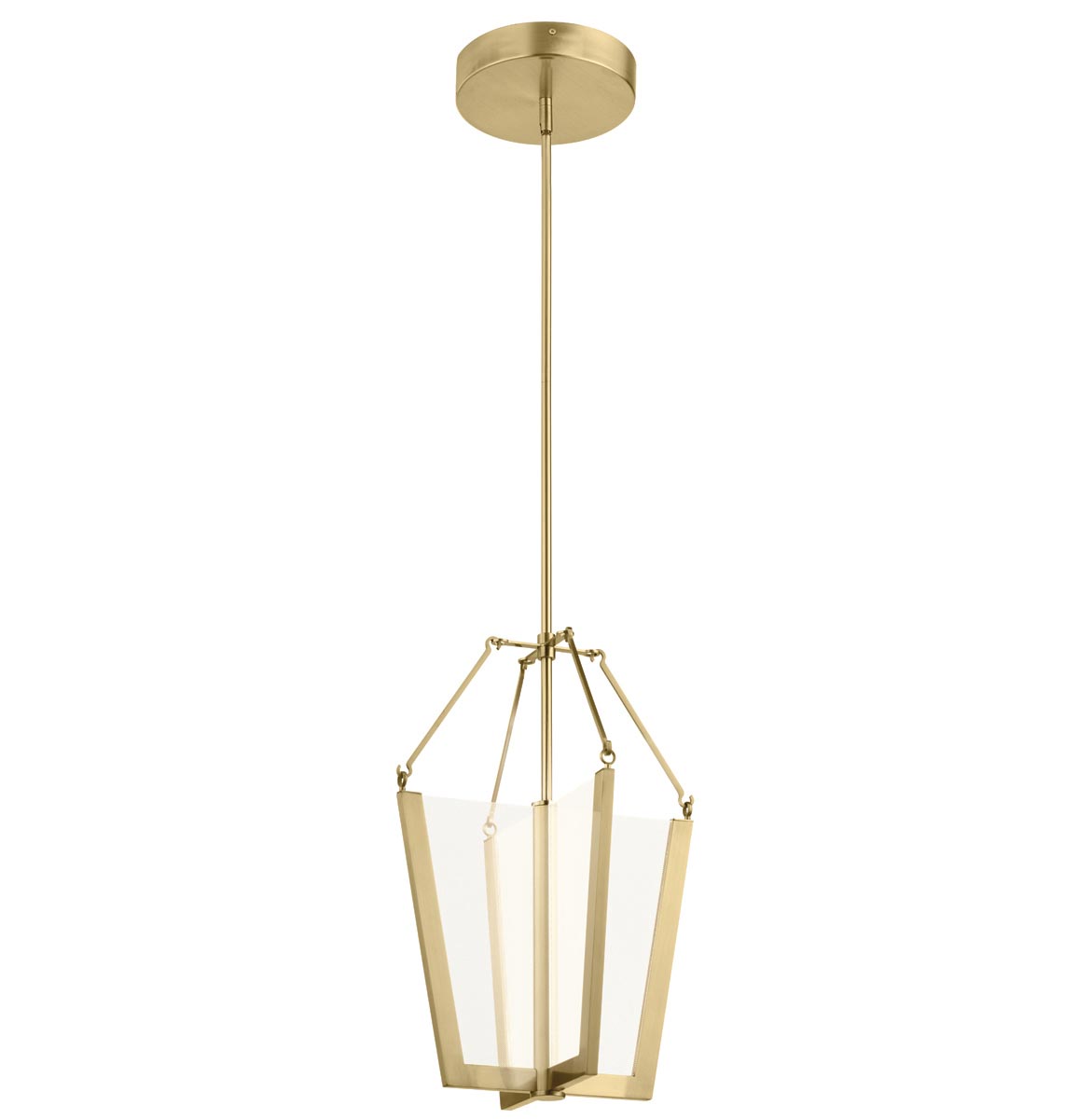 Quintiesse Calters LED Medium Hall / Foyer Pendant Champagne 2088lm