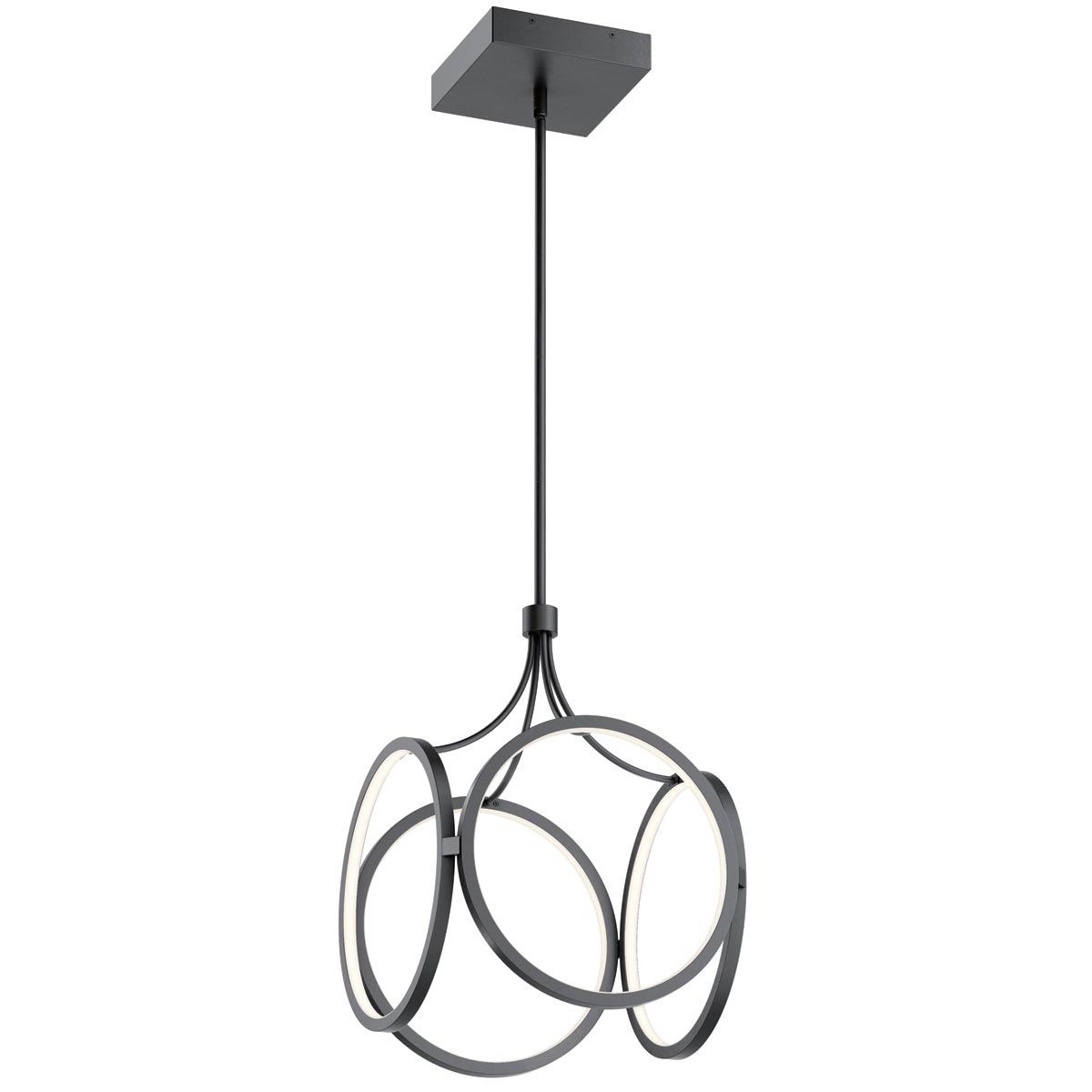 Quintiesse Ciri Dimming LED Ceiling Pendant Matt Black 1680lm