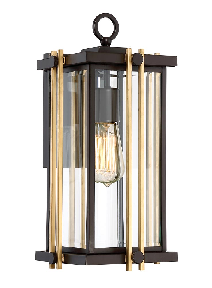 Quoizel Goldenrod 1 Light Medium Outdoor Wall Lantern Western Bronze