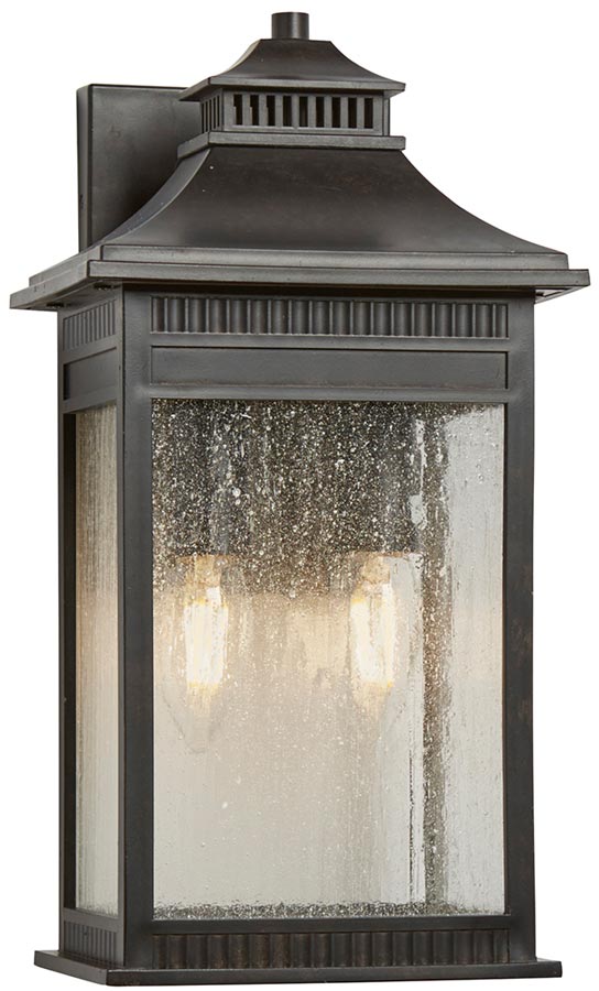 Quoizel Livingston 2 Light Medium Outdoor Wall Lantern Imperial Bronze