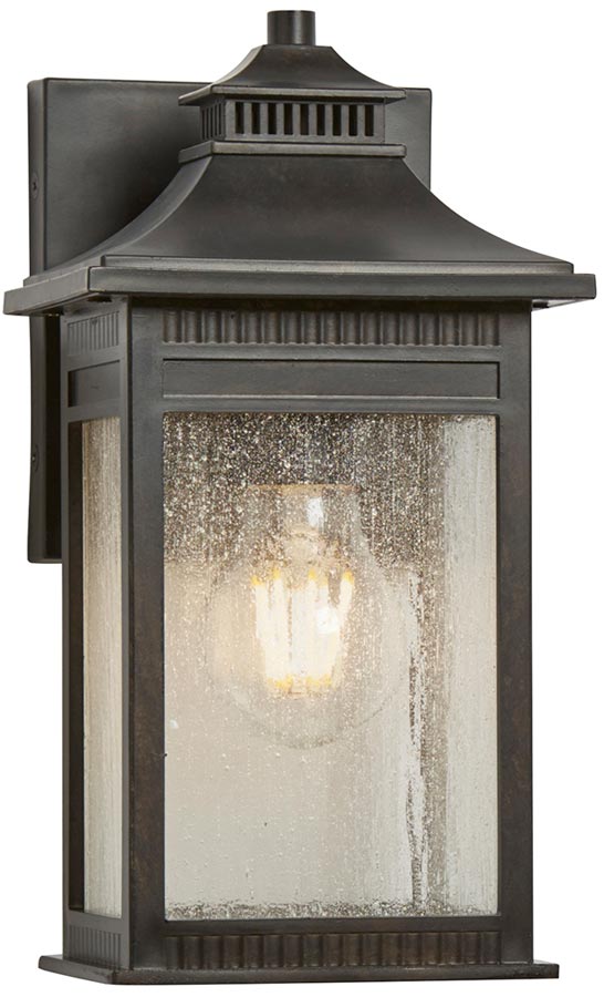Quoizel Livingston 1 Light Small Outdoor Wall Lantern Imperial Bronze