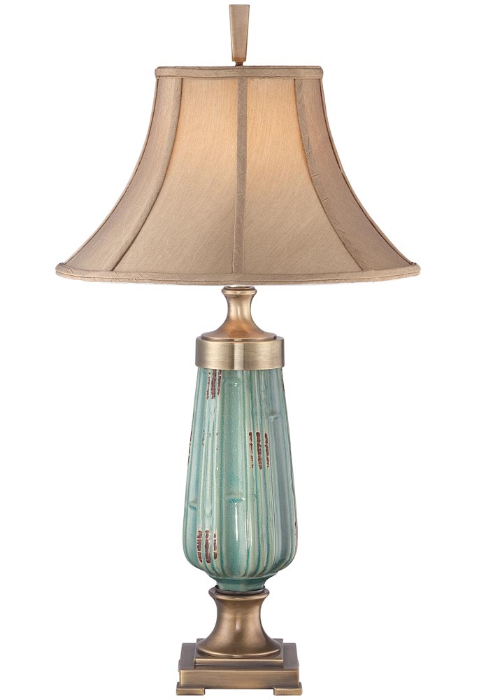 Light green table sales lamp