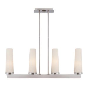 Quoizel Uptown Chelsea Loft 4 light bar pendant in brushed nickel main image