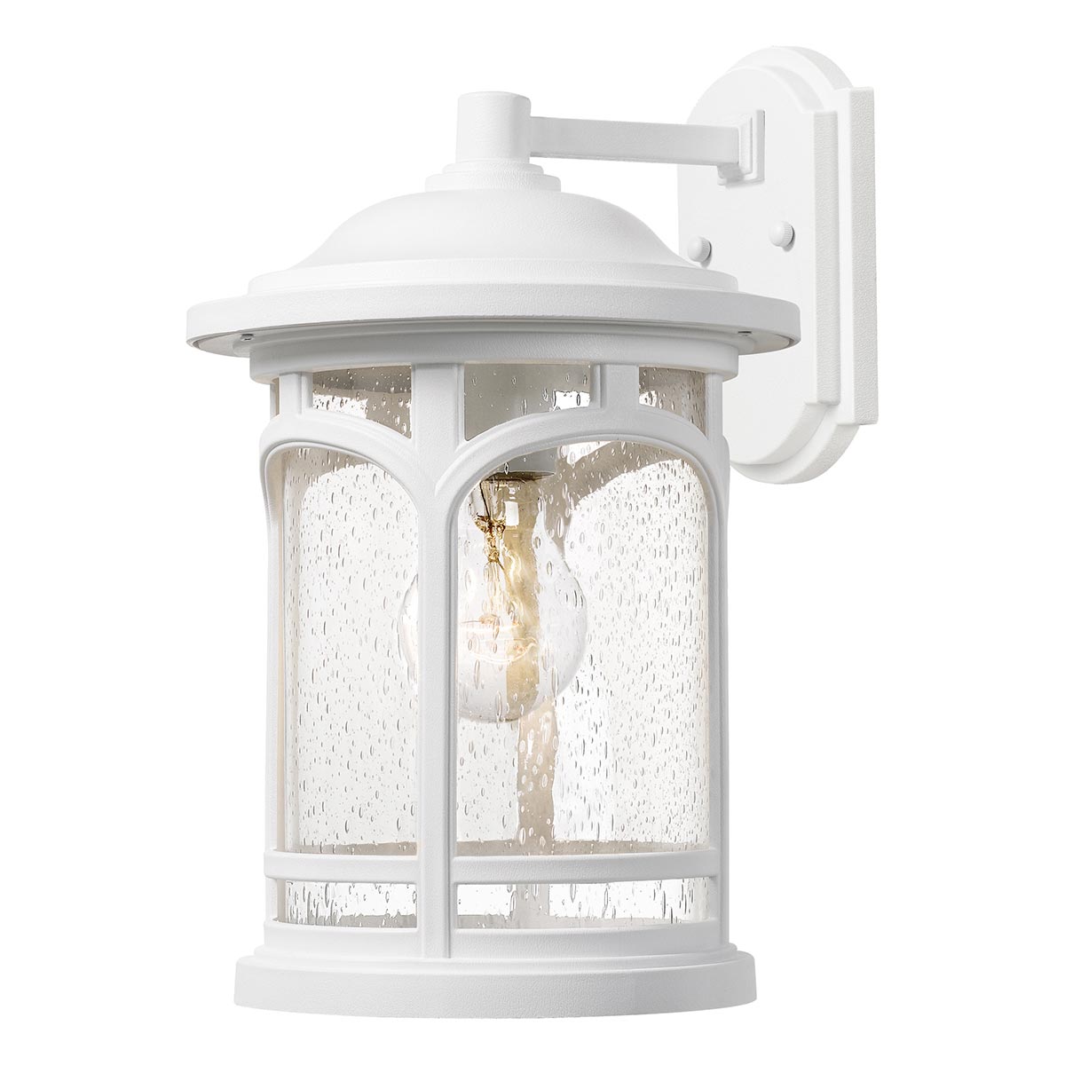 Quoizel Marblehead 1 Light Medium Outdoor Wall Lantern Textured White