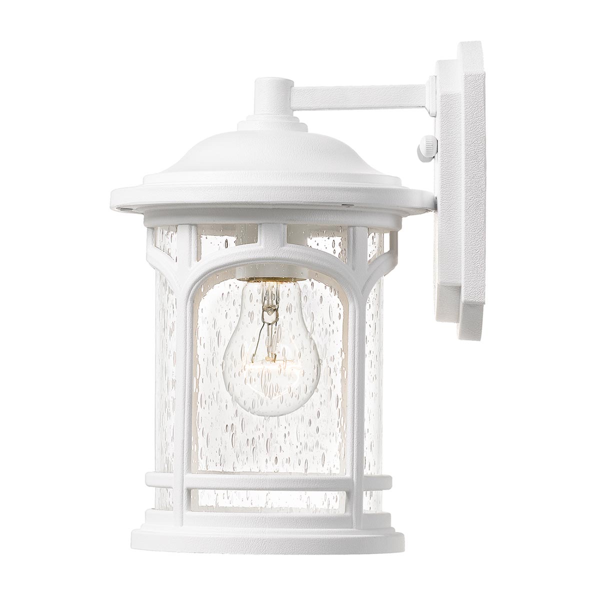 Quoizel Marblehead 1 Light Small Outdoor Wall Lantern Textured White