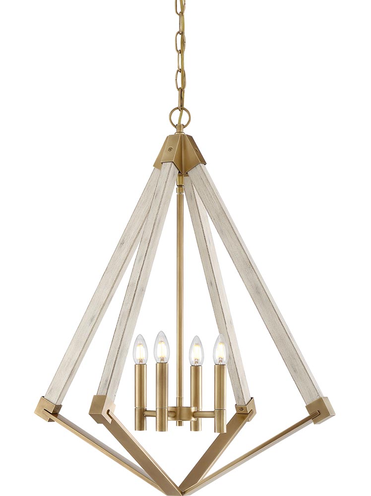 Quoizel View Point 4 Light Large Pendant Chandelier Weathered Brass