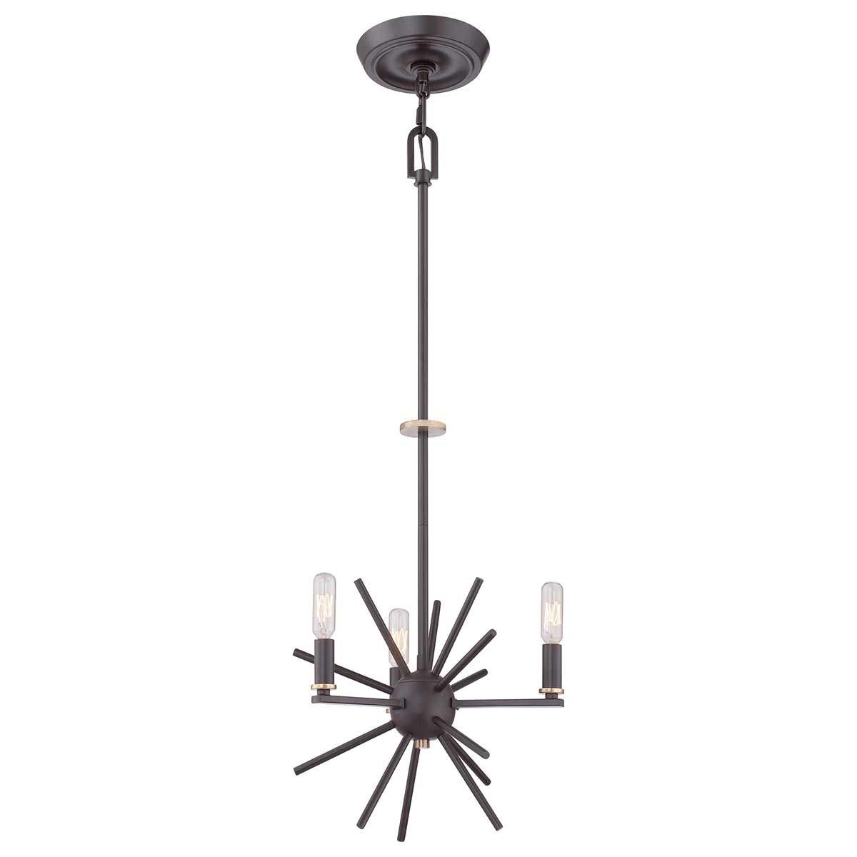 Quoizel Carnegie 3 Light Pendant Western Bronze Sergio Orozco