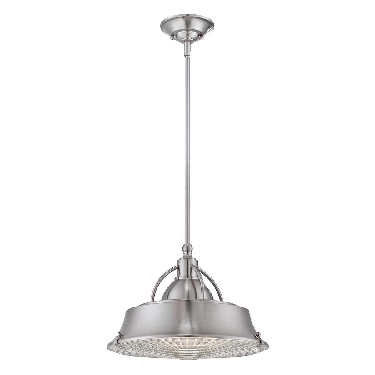 Quoizel Cody Dual Mount 2 Light Brushed Nickel Industrial Pendant