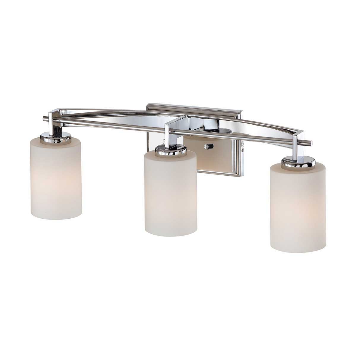 Quoizel Taylor Polished Chrome 3 Light Bathroom Over Mirror Light IP44