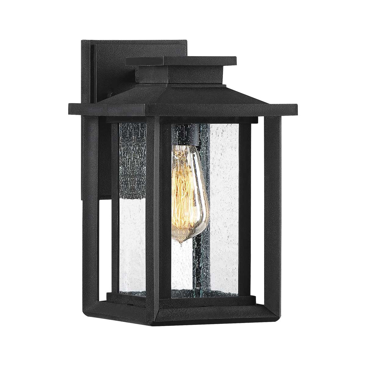 Wakefield 1 Light Small Outdoor Wall Lantern In Earth Black