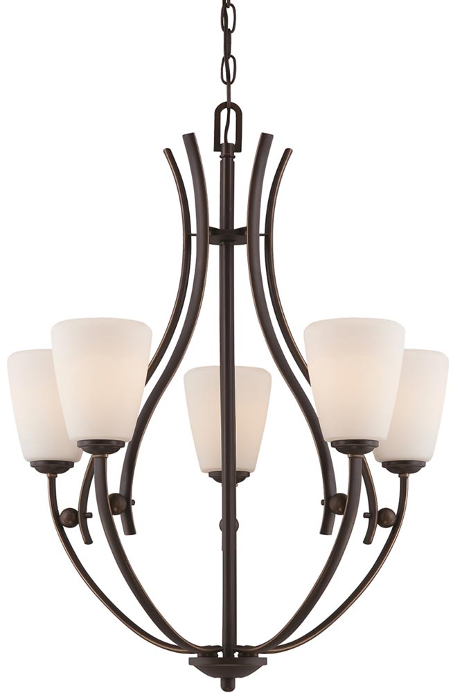 Quoizel Chantilly Iron Birdcage 5 Light Chandelier Palladian Bronze