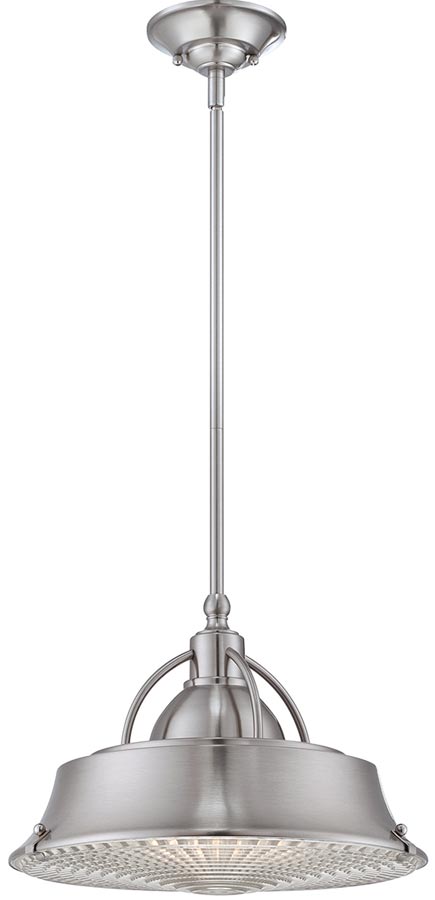 Quoizel Cody Dual Mount 2 Light Brushed Nickel Industrial Pendant