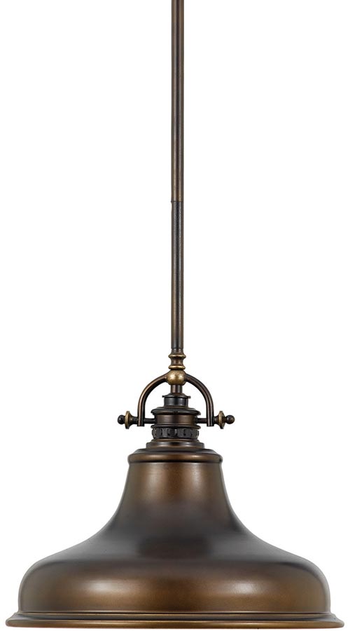 Quoizel Emery Medium Palladian Bronze Industrial Pendant Light