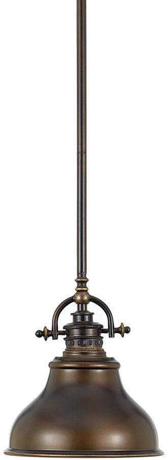 Quoizel Emery Small Palladian Bronze Industrial Pendant Light