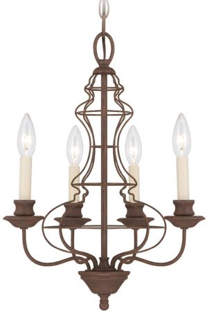 Laila Antique Bronze 4 Light Small Birdcage Chandelier Laila4a Laila Antique Bronze 4 Light Small Birdcage Chandelier