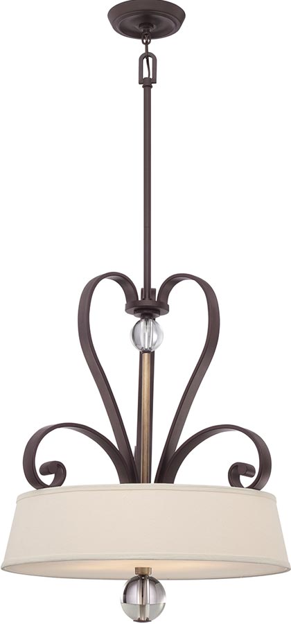 Quoizel Madison Manor 4 Light Designer Pendant Western Bronze