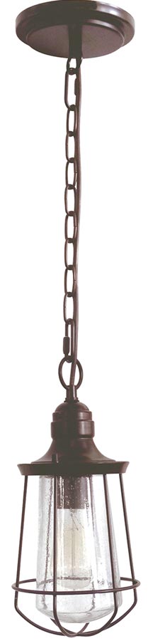 Quoizel Marine Small Hanging Outdoor Porch Lantern Bronze