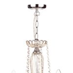 Dar Raphael 5 Light Chandelier Champagne Glass