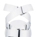 Dar Rawley Single Wall Light Polished Chrome Ribbons
