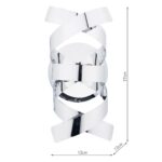 Dar Rawley Single Wall Light Polished Chrome Ribbons