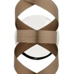 Dar Rawley Single Wall Light Brushed Copper Ribbons
