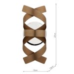 Dar Rawley Single Wall Light Brushed Copper Ribbons