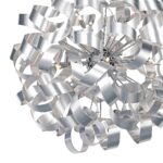 Rawley Large 12 Light Pendant Brushed Aluminium Ribbons