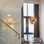 Dar Rawley Single Wall Light Brushed Copper Ribbons