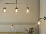 Dar Ray 3 Light Bar Pendant Antique Nickel Clear Glass
