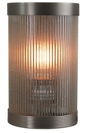 handmade reeded glass wall light