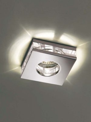 Franklite RF267 crystal recessed down light in polished chrome