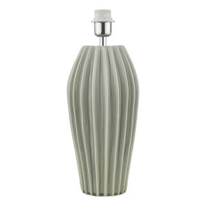 Rosario grey-green ceramic table lamp base only on white background