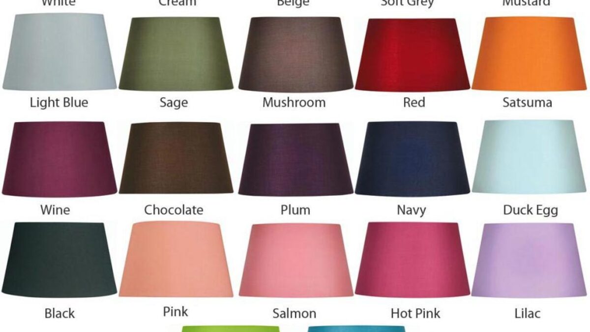 Tapered Cotton Drum 20cm Lamp Shade, Replacement Lamp Shades For Floor Lamps Uk