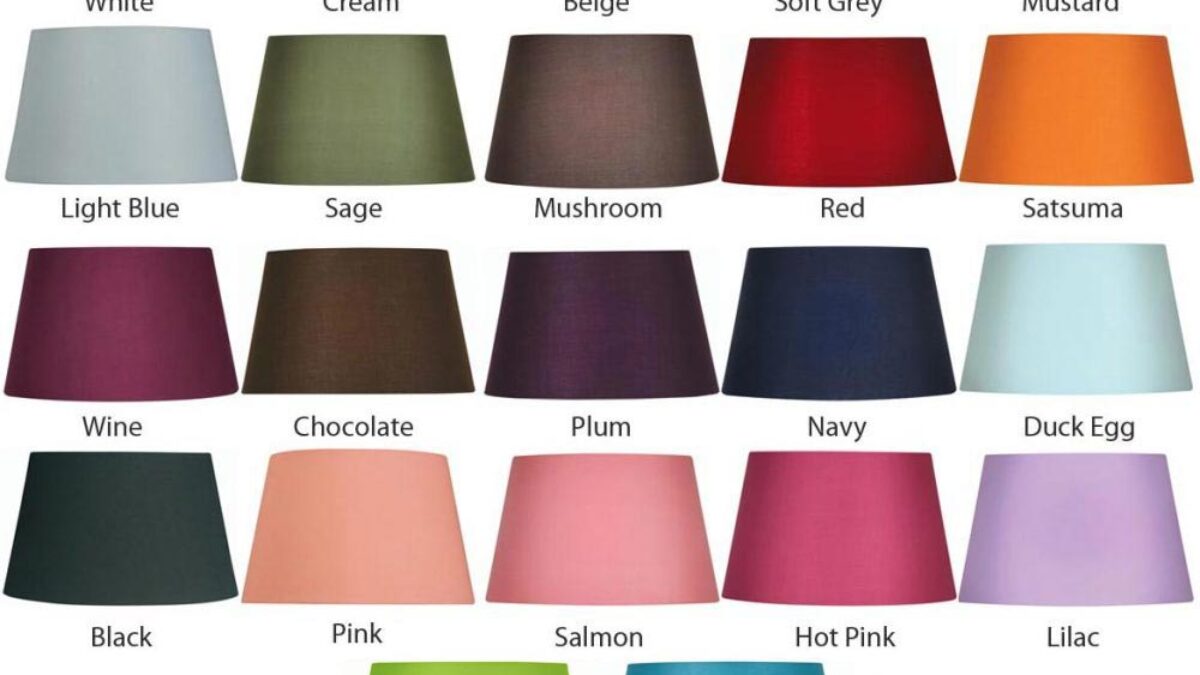 Tapered Cotton 41cm Floor Lamp Shade Choice 22 Colours Universal Lighting Tapered Cotton 41cm Floor Lamp Shade, Purple Floor Lamp Shade