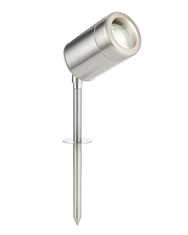 Odyssey Small Stainless Steel Outdoor Garden Spike Spot Light IP65