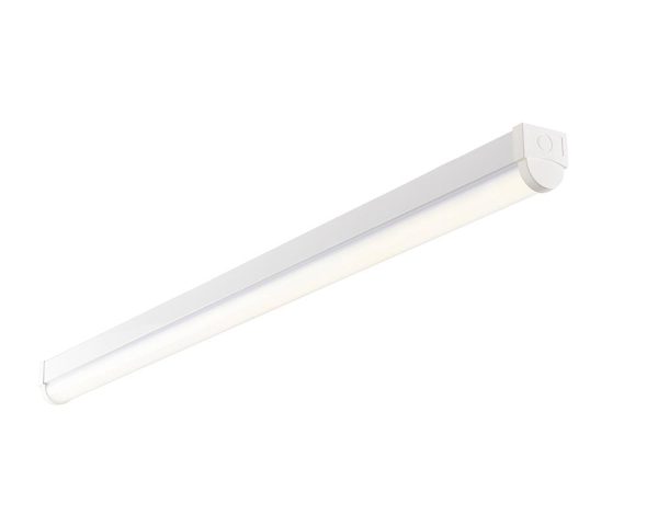Rular 4ft Single Cool White LED Batten Gloss White 3000lm