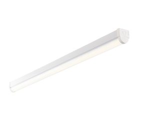 Rular high output 4ft single cool white LED batten in gloss white, 5100lm main image