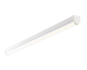 Rular high output 5ft single cool white LED batten in gloss white, 7900lm main image