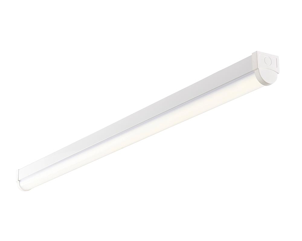 Rular High Output 5ft Single Cool White LED Batten Gloss White 7900lm