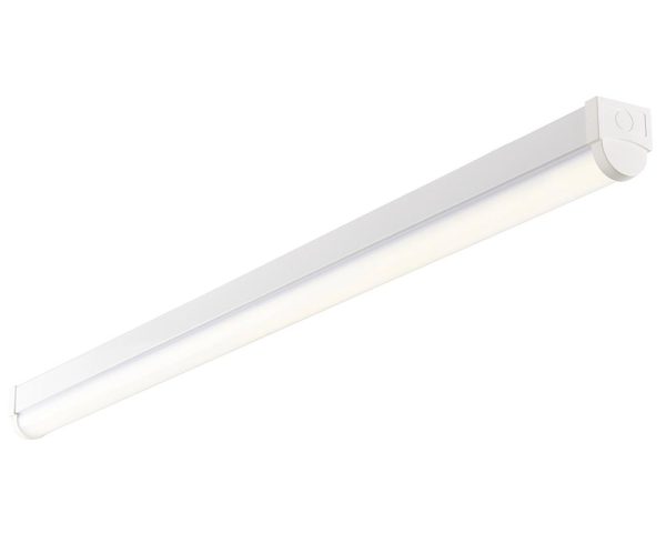 Rular high output 6ft single cool white LED batten in gloss white, 8250lm main image