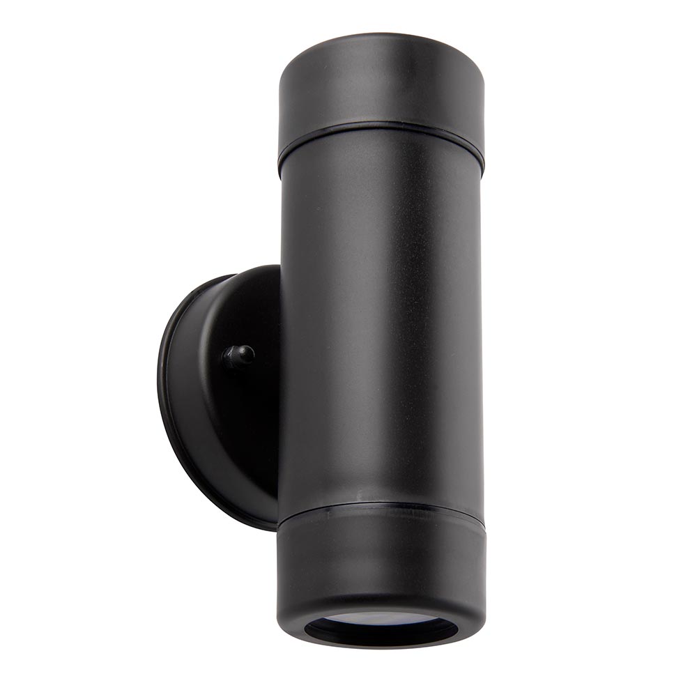 Icarus Black Rust Proof Outdoor Up And Down Wall Spot Light IP44